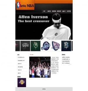 056 NBA 20页 div css 图片滚动js特效 3级页面