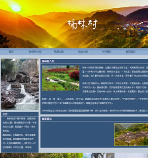 柿林村乡村农村html+css图片滚动特效表单3级页面12网页精选