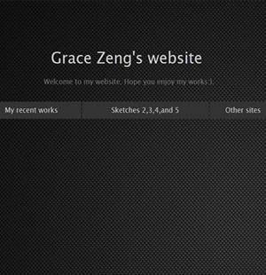 371 Grace Zeng’s website 4页 表格 鼠标经过图像